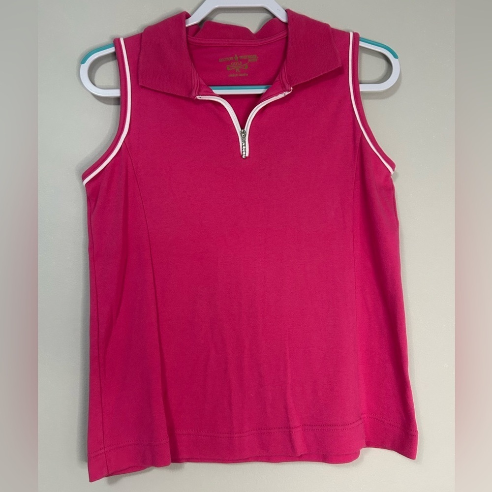 Women’s Allyson Whitmore Sleeveless Golf Top, Size PL